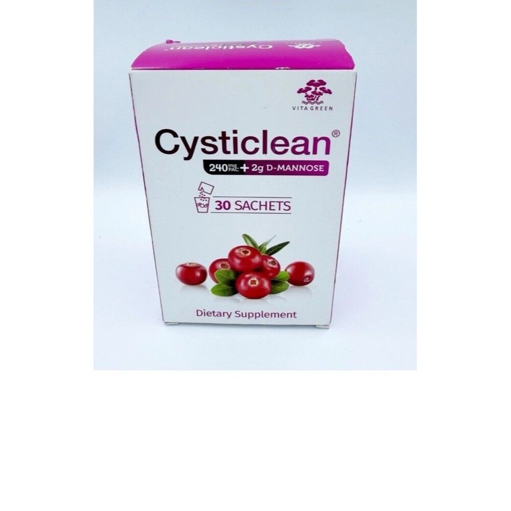 Cysticlean 240mg PAC + 2g D-Mannose 30 Packets Urinary Tract Health BB 7/27